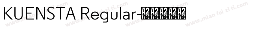 KUENSTA Regular字体转换